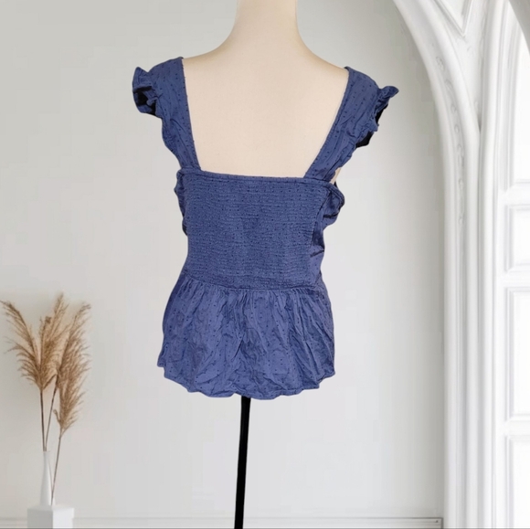 Old Navy Button-Up Ruffle Top - Picture 3 of 4